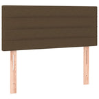 Boxspringbett mit Matratze & LED Dunkelbraun 120x190 cm Stoff