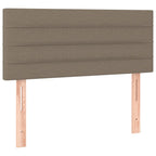Boxspringbett mit Matratze & LED Taupe 120x190 cm Stoff