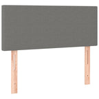 Boxspringbett mit Matratze & LED Dunkelgrau 120x190 cm Stoff