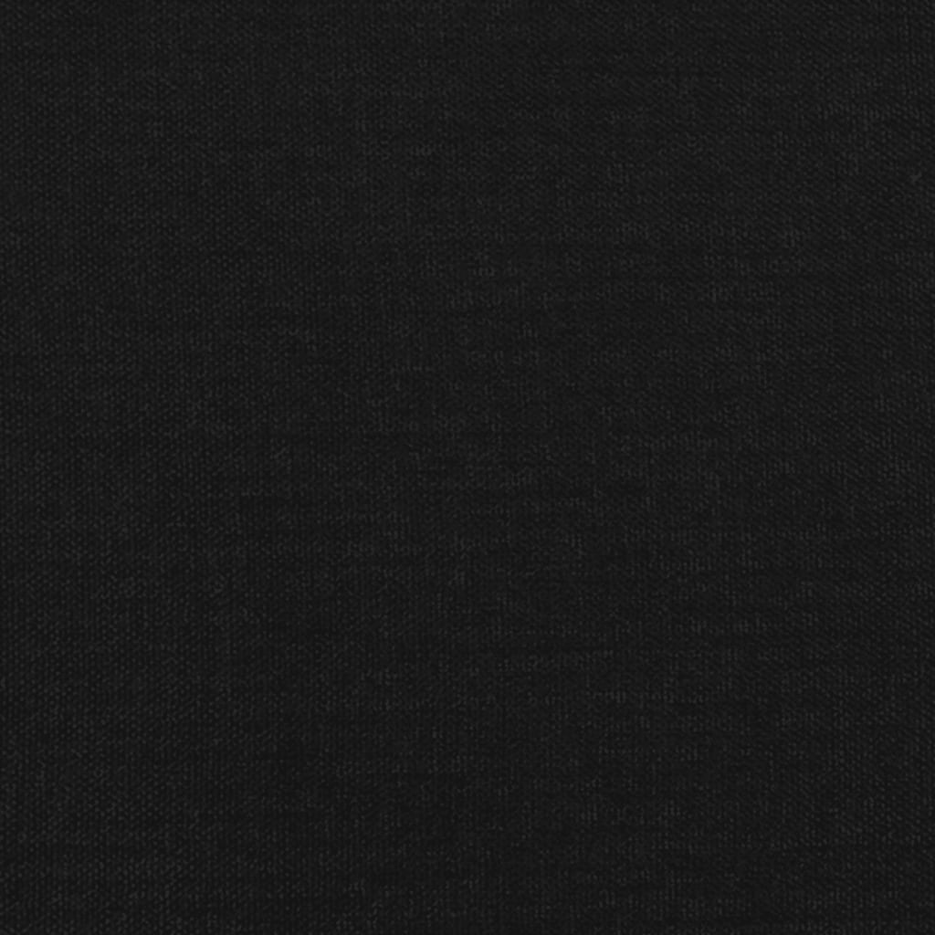 Boxspringbett mit Matratze & LED Schwarz 120x190 cm Stoff