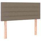 Boxspringbett mit Matratze & LED Taupe 120x190 cm Stoff