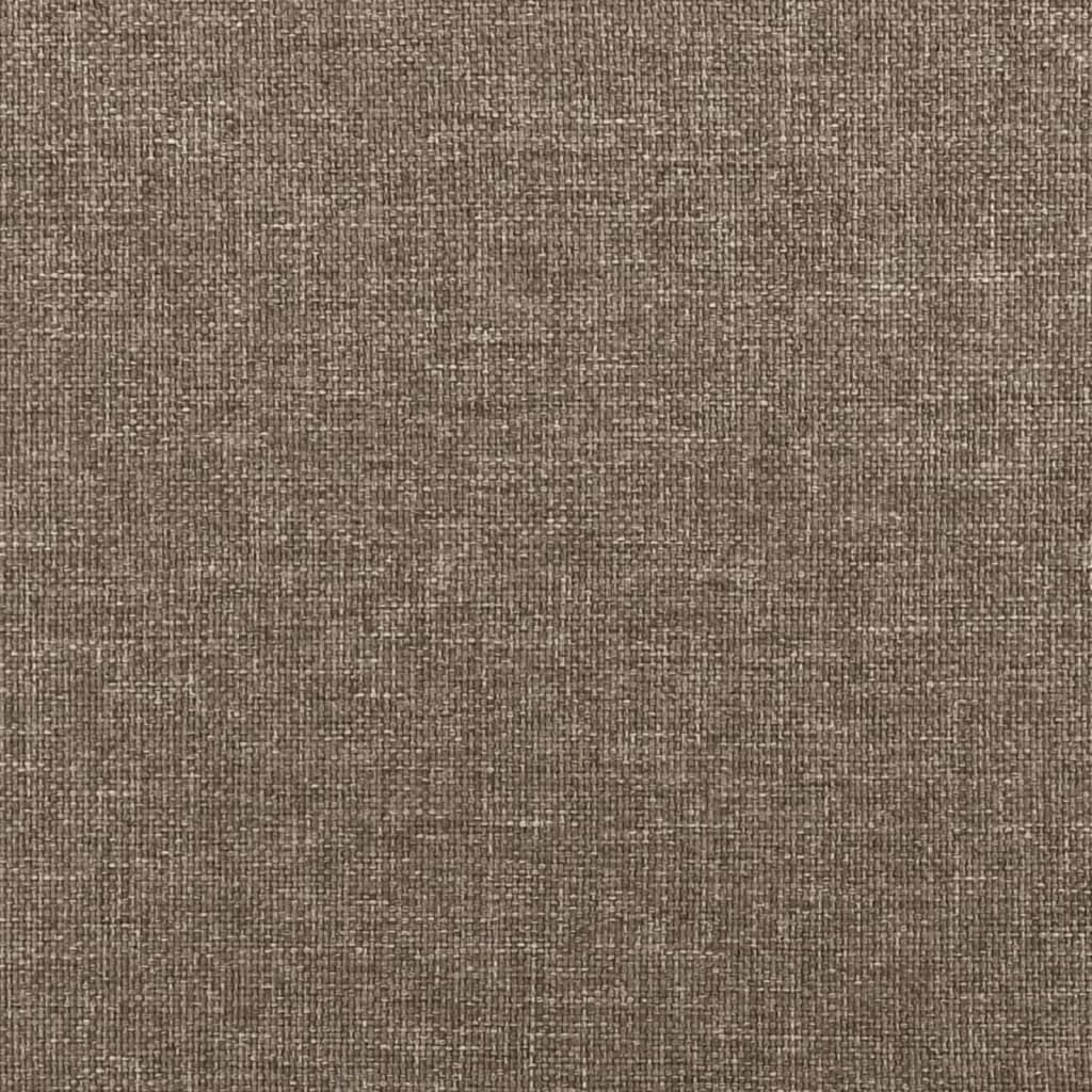 Boxspringbett mit Matratze & LED Taupe 120x190 cm Stoff