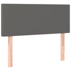 Boxspringbett mit Matratze & LED Grau 120x190 cm Kunstleder