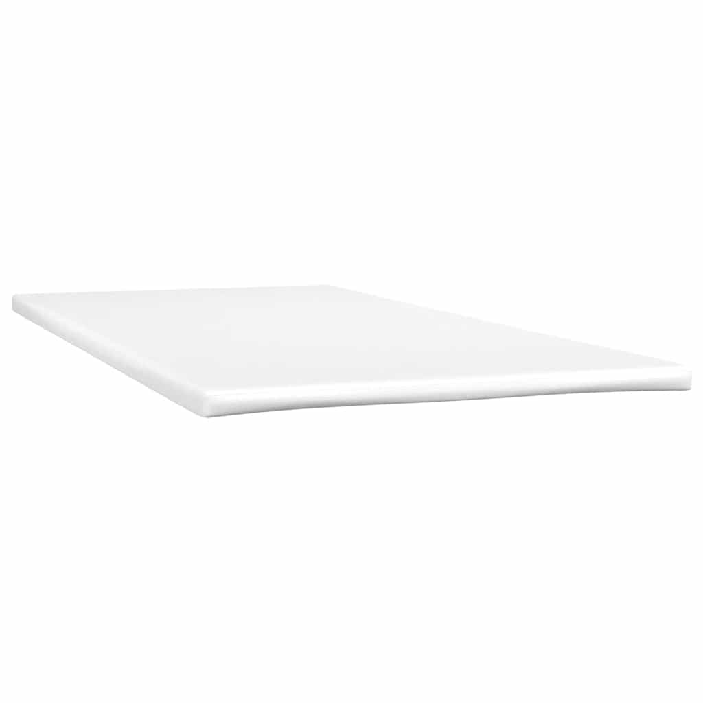 Boxspringbett mit Matratze & LED Schwarz 120x190 cm Kunstleder