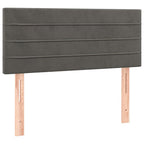 Boxspringbett mit Matratze & LED Dunkelgrau 120x190 cm Samt
