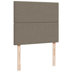 Boxspringbett mit Matratze & LED Taupe 120x190 cm Stoff