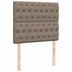 Boxspringbett mit Matratze & LED Taupe 120x190 cm Stoff