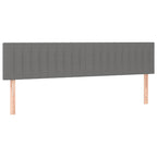 Boxspringbett mit Matratze Dunkelgrau 120x190 cm Stoff