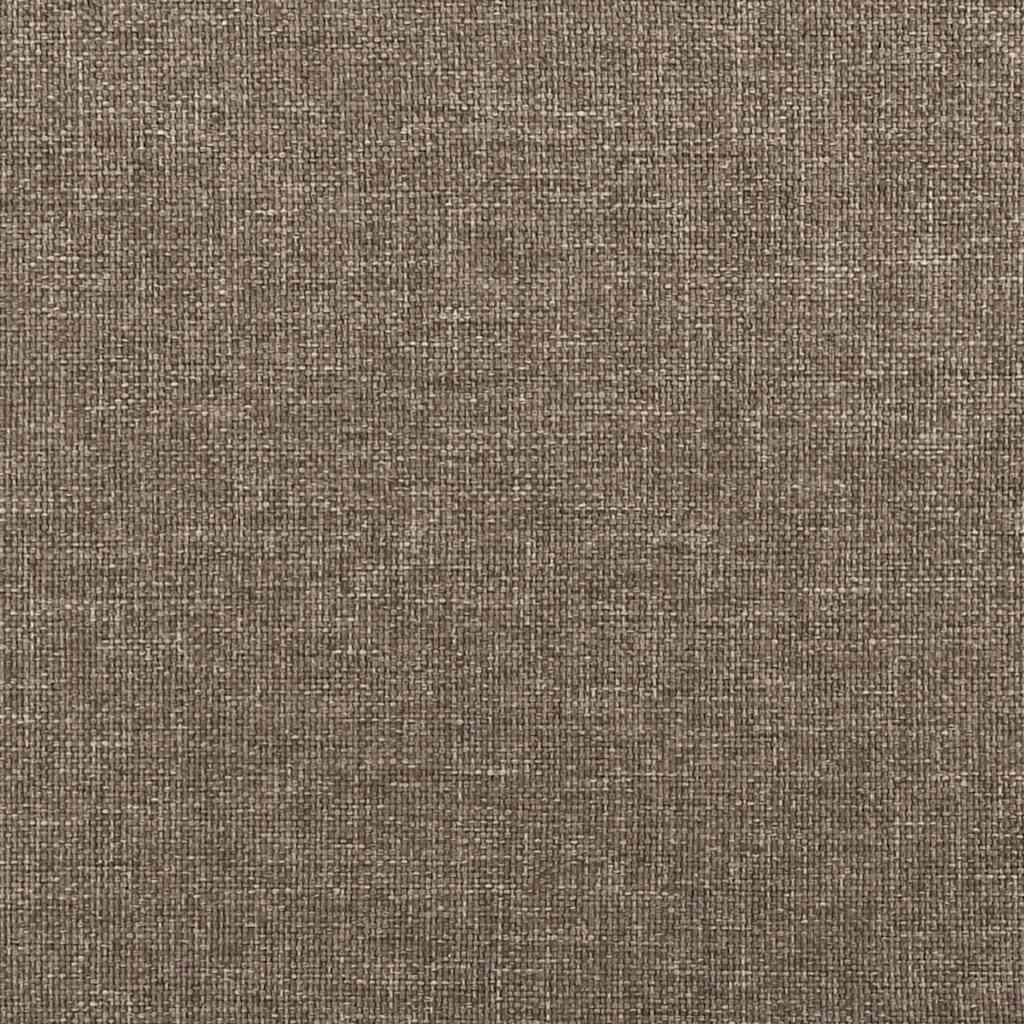 Boxspringbett mit Matratze Taupe 120x190 cm Stoff