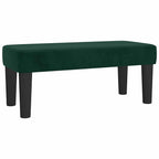 Boxspringbett mit Matratze Dunkelgrün 120x190 cm Samt