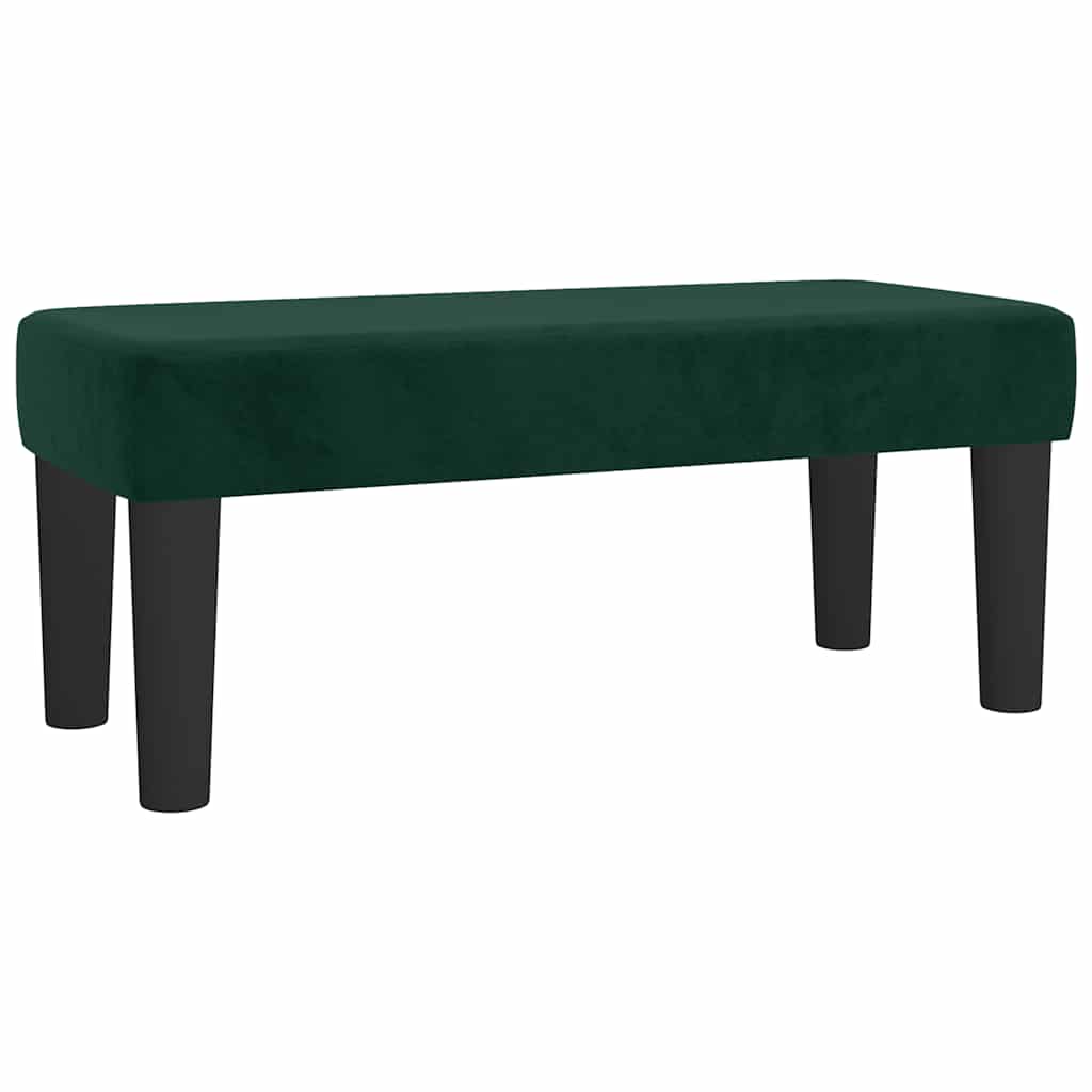 Boxspringbett mit Matratze Dunkelgrün 120x190 cm Samt