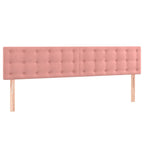 Boxspringbett mit Matratze Rosa 120x190 cm Samt
