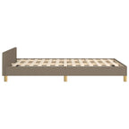 Bettgestell ohne Matratze Taupe 120x190 cm Stoff