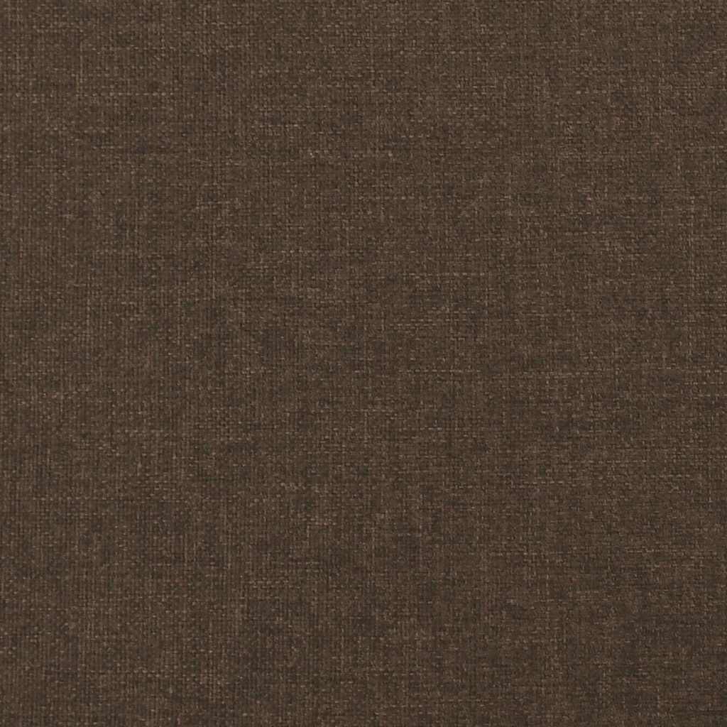Bettgestell ohne Matratze Dunkelbraun 120x190 cm Stoff
