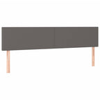 Bettgestell ohne Matratze Grau 120x190 cm Kunstleder