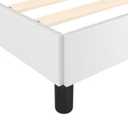 Bettgestell ohne Matratze Weiß 120x190 cm Kunstleder