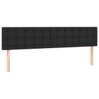 Bettgestell ohne Matratze Schwarz 120x190 cm Kunstleder