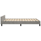 Bettgestell ohne Matratze Hellgrau 120x190 cm Samt