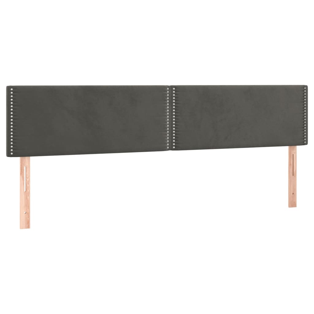 Bettgestell ohne Matratze Dunkelgrau 120x190 cm Samt