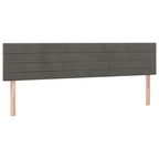 Bettgestell ohne Matratze Dunkelgrau 120x190 cm Samt