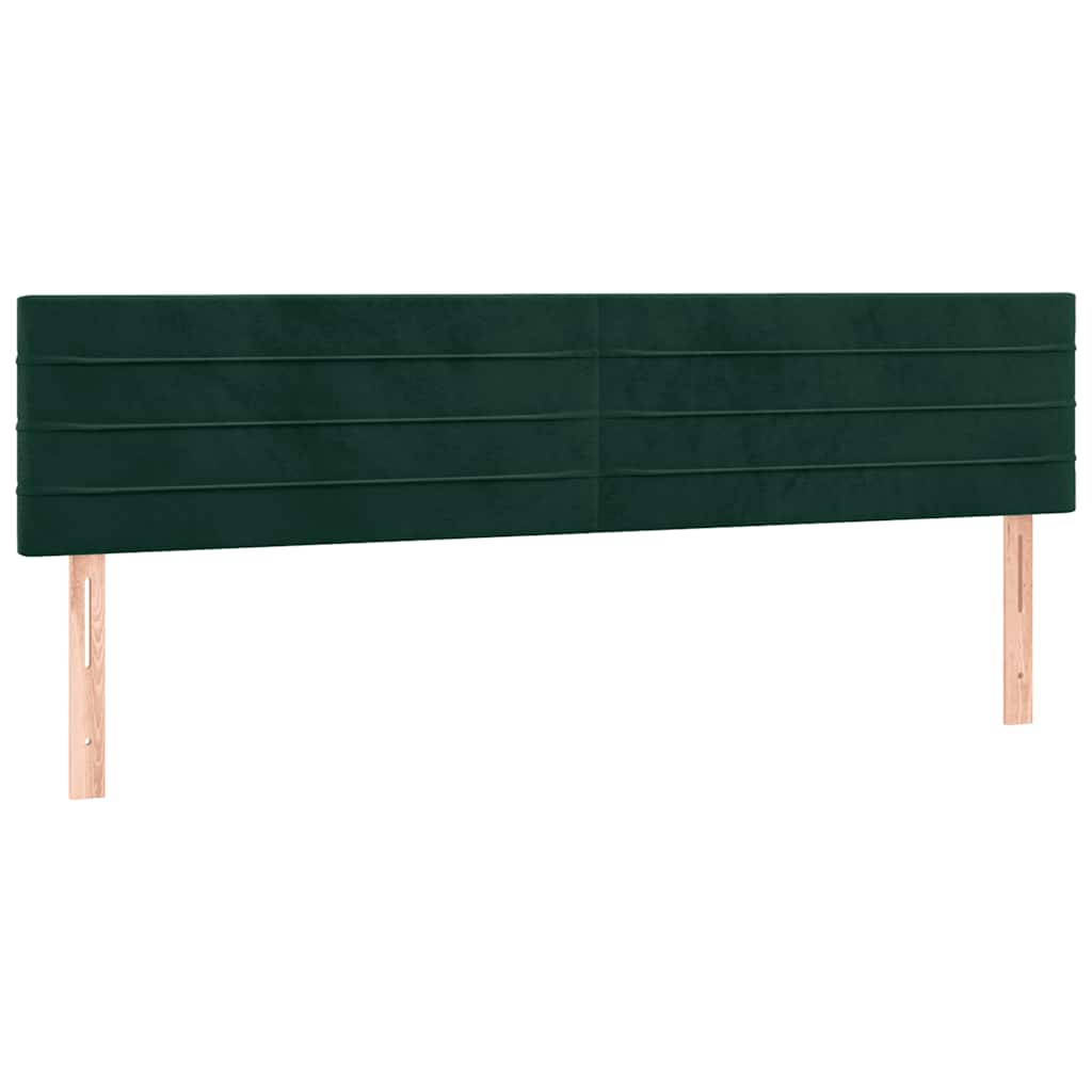 Bettgestell ohne Matratze Dunkelgrün 120x190 cm Samt
