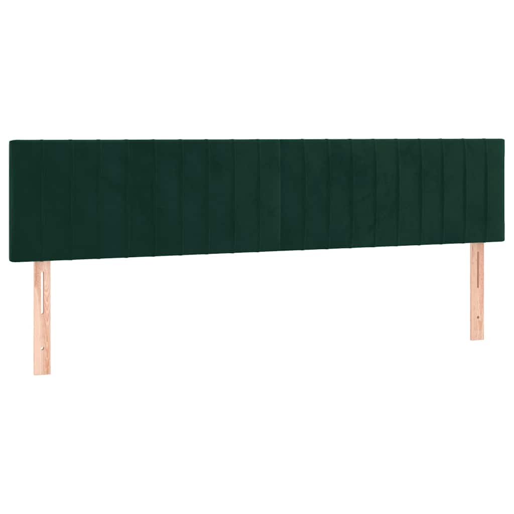 Bettgestell ohne Matratze Dunkelgrün 120x190 cm Samt