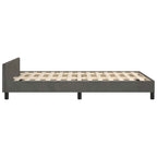 Bettgestell ohne Matratze Dunkelgrau 120x190 cm Samt