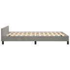 Bettgestell ohne Matratze Hellgrau 120x190 cm Samt