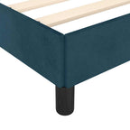 Bettgestell ohne Matratze Dunkelblau 120x190 cm Samt