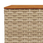 7-tlg. Garten-Sofagarnitur mit Kissen Beige Poly Rattan