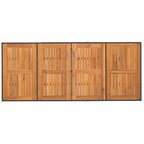 Garten Essgruppe mit Kissen 7 pcs Schwarz Poly-Rattan