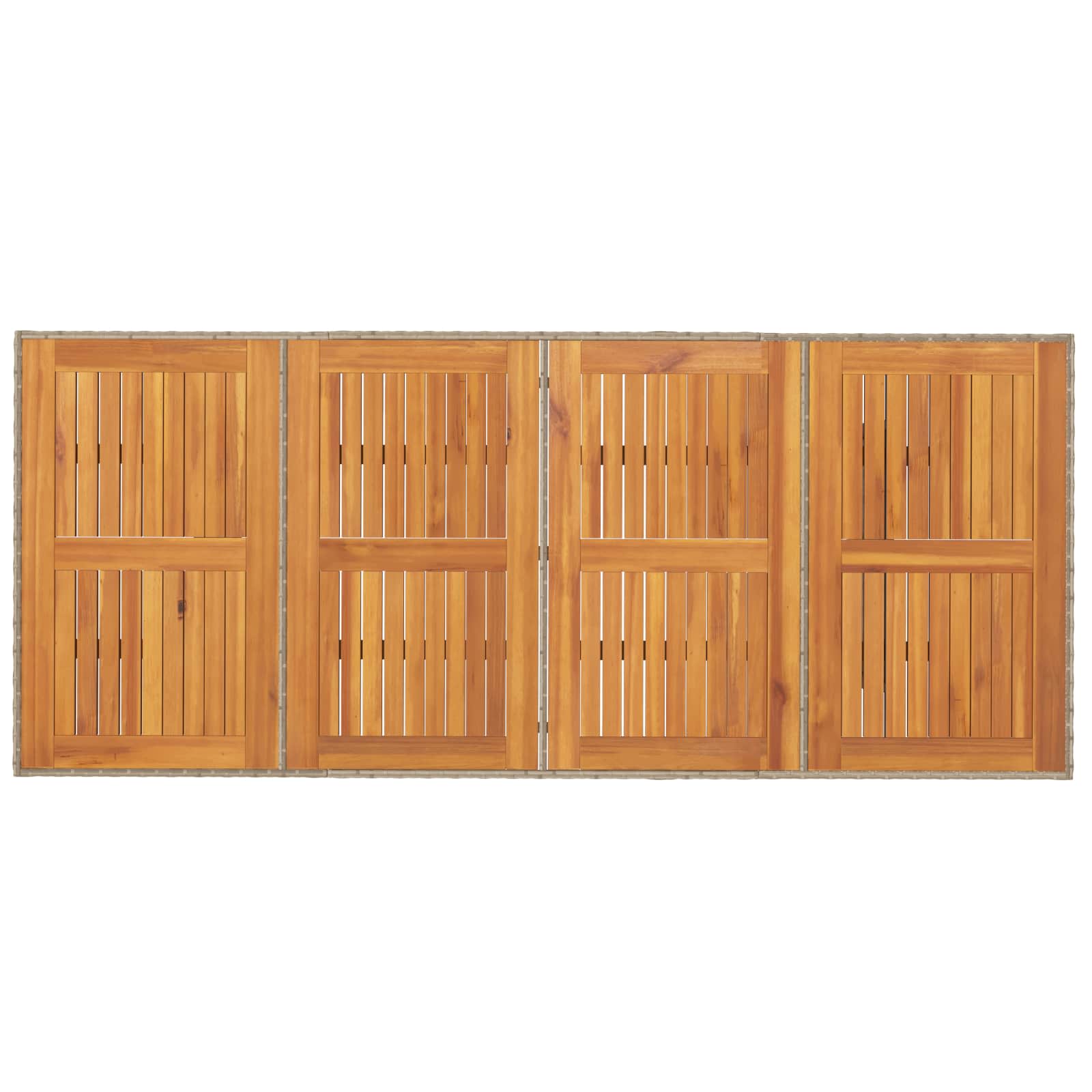 Garten Essgruppe mit Kissen 7 pcs Beige Poly-Rattan