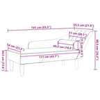 Chaiselongue mit Kissen Dunkelgrün Samt