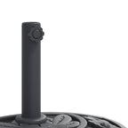 Sonnenschirmständer für Ø38/48 mm Mast 9 kg Halbrund