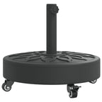 Sonnenschirmständer mit Rollen für Ø38/48 mm Mast 27 kg Rund