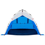 Strandzelt 3 Personen Azurblau Quick Release Wasserdicht