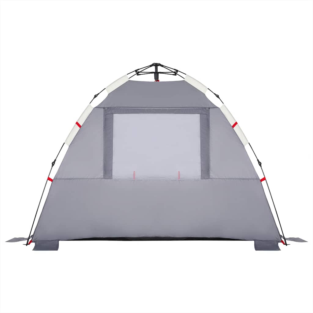 Strandzelt 3 Personen Grau Quick Release Wasserdicht