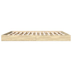 Bettgestell ohne Matratze Sonoma-Eiche 180x200 cm Holzwerkstoff