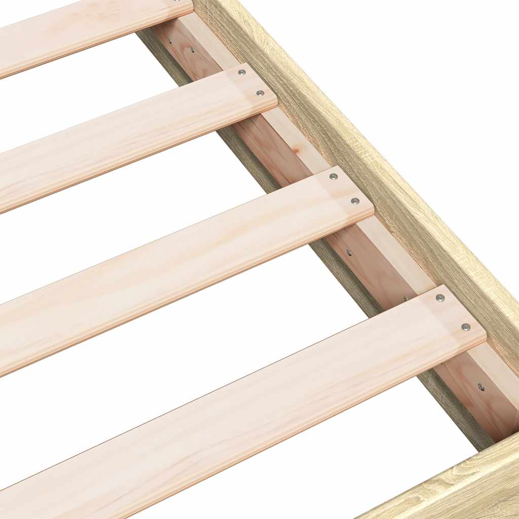 Bettgestell ohne Matratze Sonoma-Eiche 180x200 cm Holzwerkstoff