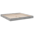 Bettgestell Betongrau 180x200 cm Holzwerkstoff