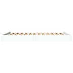 Bettgestell ohne Matratze Weiß 160x200 cm Holzwerkstoff