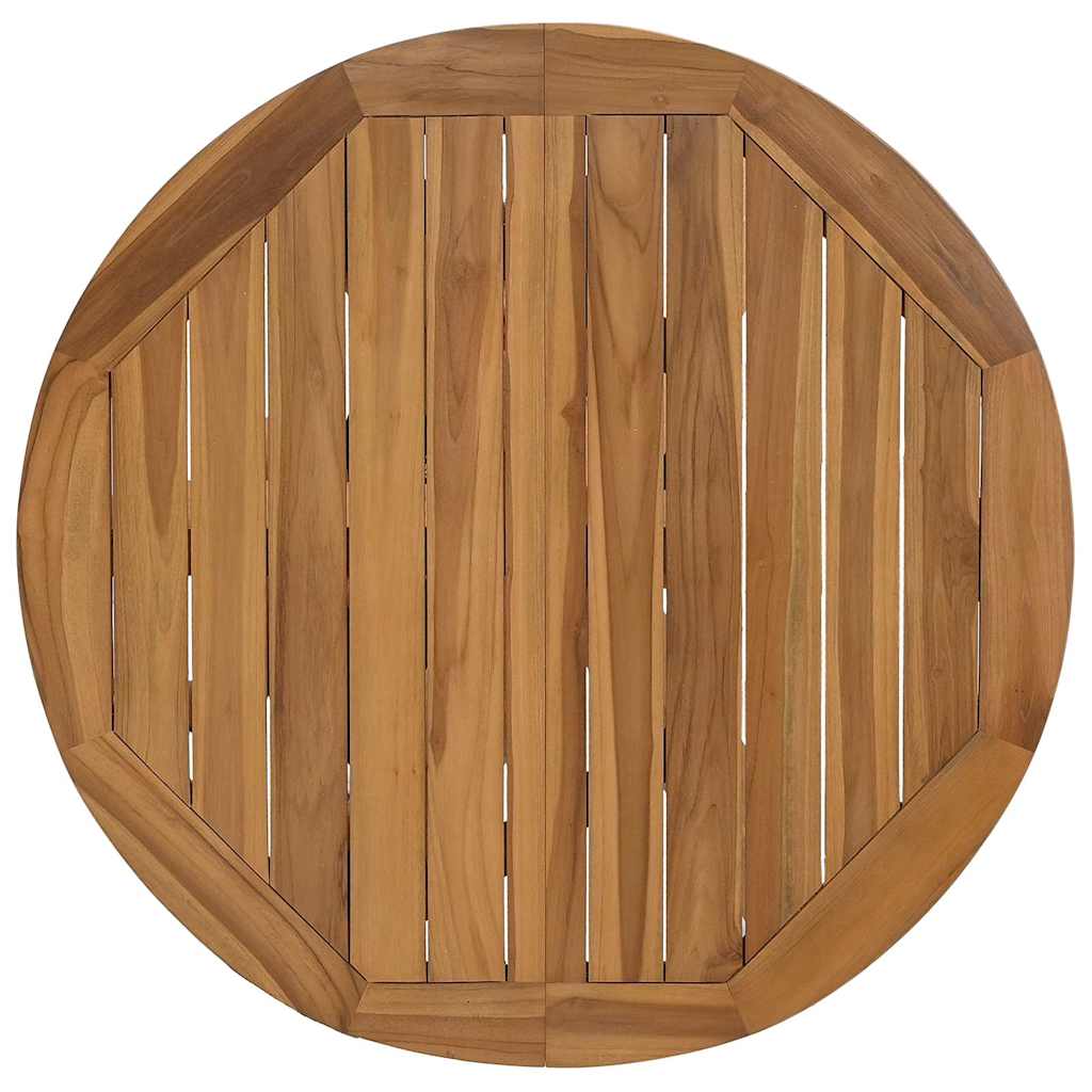 Gartentisch Ø109x74 cm Massivholz Teak