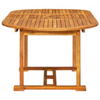5-tlg. Garten-Essgruppe Massivholz Akazie und Textilene