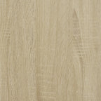 Bettgestell Sonoma-Eiche 140x190 cm Holzwerkstoff und Metall