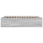 Bettgestell Grau Sonoma 150x200 cm Holzwerkstoff