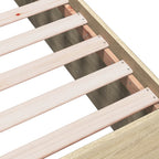 Bettgestell Sonoma-Eiche 120x200 cm Holzwerkstoff
