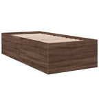 Bettgestell Braun Eichen-Optik 90x200 cm Holzwerkstoff