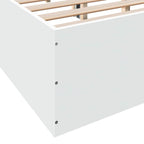 Bettgestell Weiß 150x200 cm Holzwerkstoff