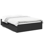 Bettgestell Schwarz 120x190 cm Holzwerkstoff