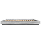 Bettgestell Grau Sonoma 150x200 cm Holzwerkstoff